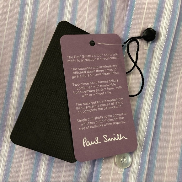 PAUL Smith striped shirt NEW with tags Size 16 - Picture 11 of 12